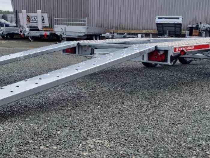 Remorque Porte Voiture Fixe 3 Essieux 604x215 3T5 3