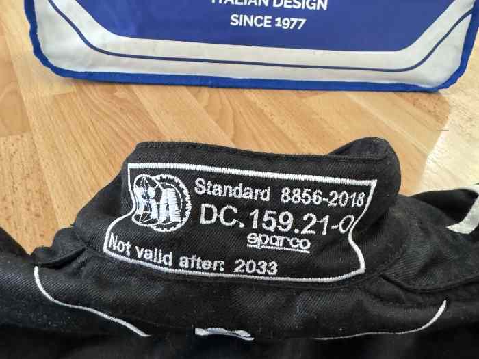 Combinaison SPARCO TAILLE 44 État Neuf 3