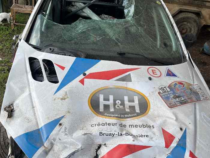 Caisse accidenté 206xs N2s arceau matter 2