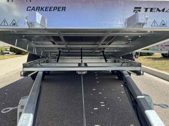 REMORQUE PLATEAU PORTE VOITURE BASCULANT TEMARED CARKEEPER 4520/2 S 3T PTAC 3000 kg / PLANCHER CENTRAL BOIS / TVA RECUPERABLE / 4158 HT / LIVRAISON POSSIBLE 4 990 € 5 9... 3