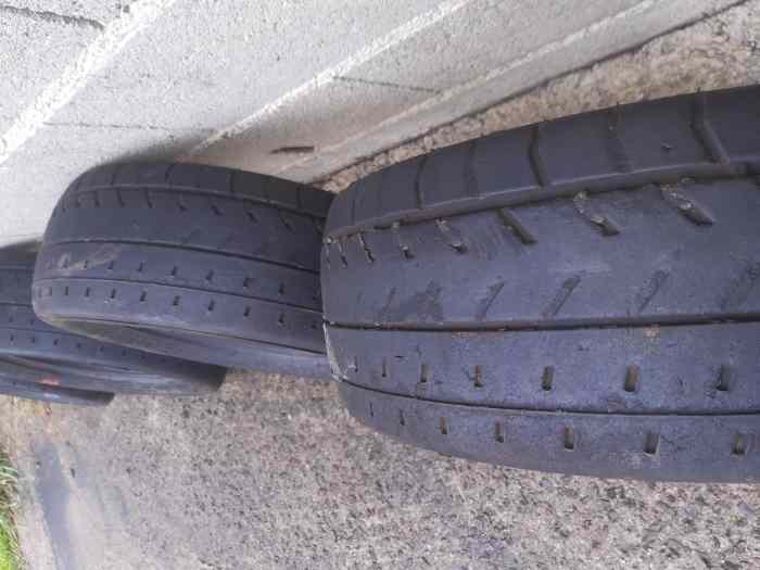 4 pneus Pirelli P7 corsa D5 165/60r13 de 2022 usé 50% 2