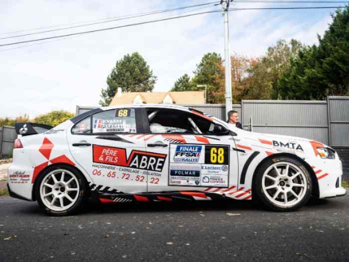 A vendre Mitsubishi evo 10 Top N4 vice championne de France du N4 finale des rallyes Lisieux 2025 1