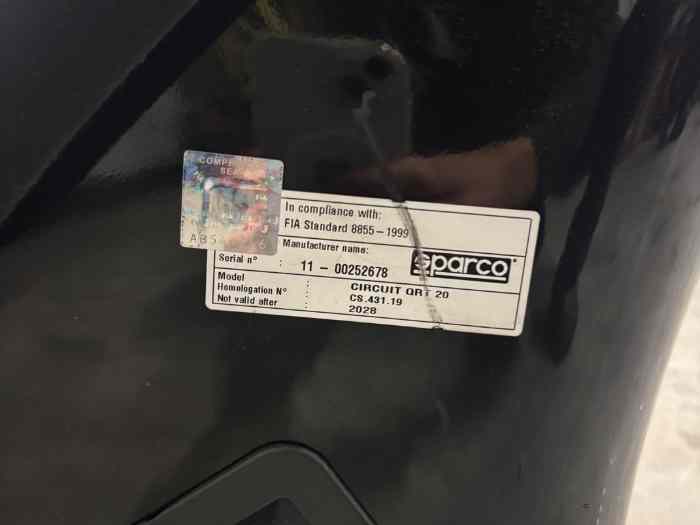 Baquet sparco 3