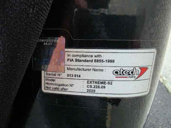 Baquet Atech extreme S2 1