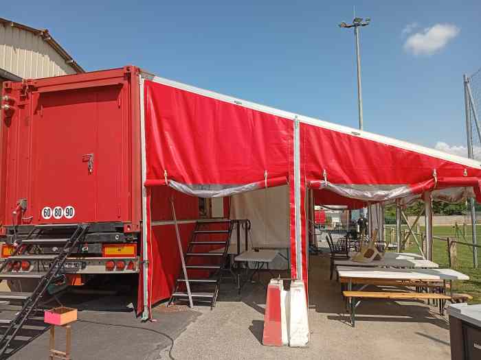Remorque Cuisine Sanitaire + Tente 0