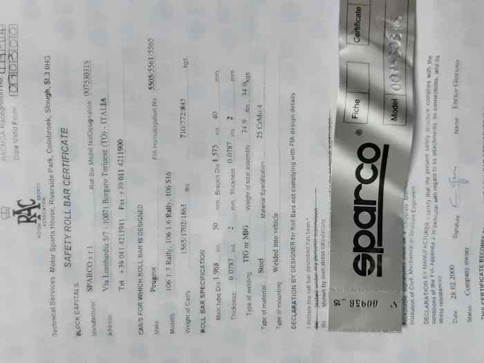 Peugeot 106 caisse + arceau 3