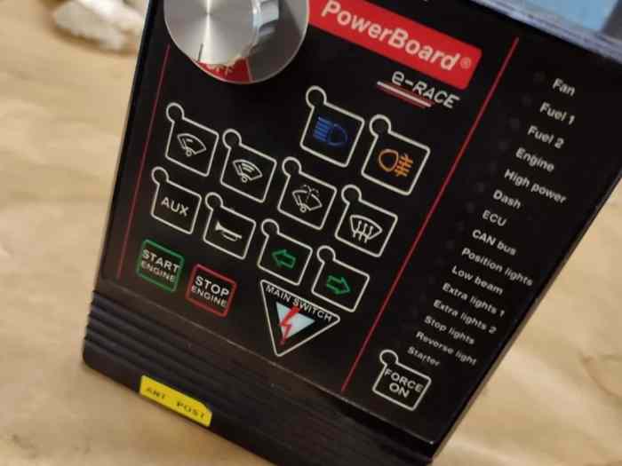 Oreca Power Board / Aim Pista Dashboard 1