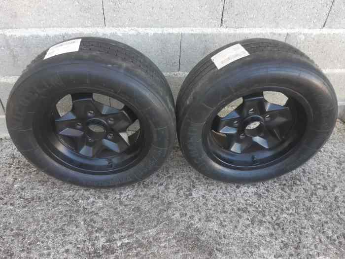 2 jantes porsche 7x15 + Michelin TB5R ...