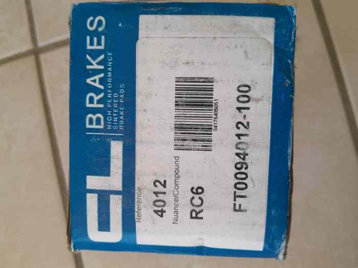 plaquette carbone lorraine F4 opel Elan, Ascona, Kadett 0