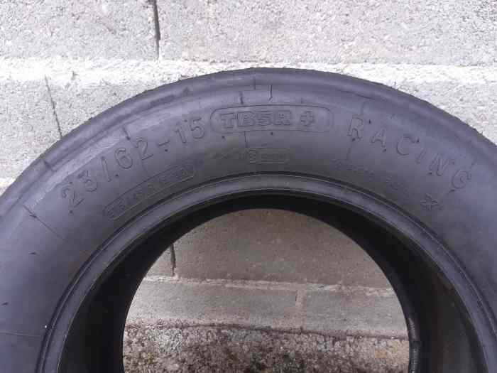 2 pneus Michelin TB5R+ 23/62/15 usé 50% de 2021 1