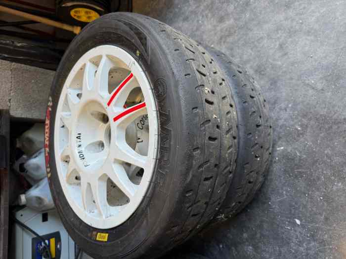 LOT JANTES 15 EVO CORSE PEUGEOT CITROEN AVEC PNEUS 3