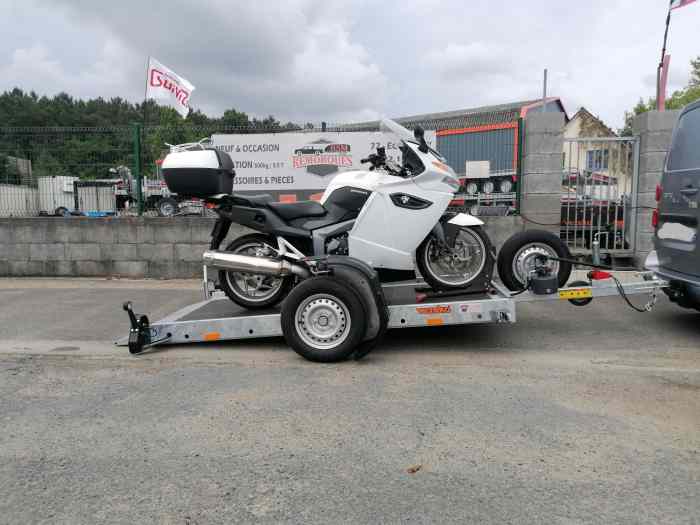 Remorque moto ABAISSABLE hydraulique j...