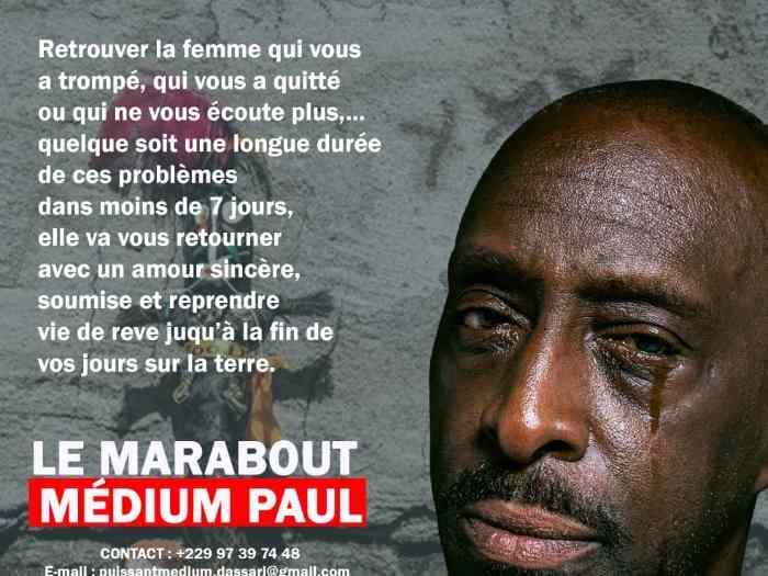 Retour affectif en 72h Paiement après résultat +22997397448 0