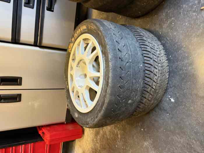 LOT JANTES 15 EVO CORSE PEUGEOT CITROEN AVEC PNEUS 2