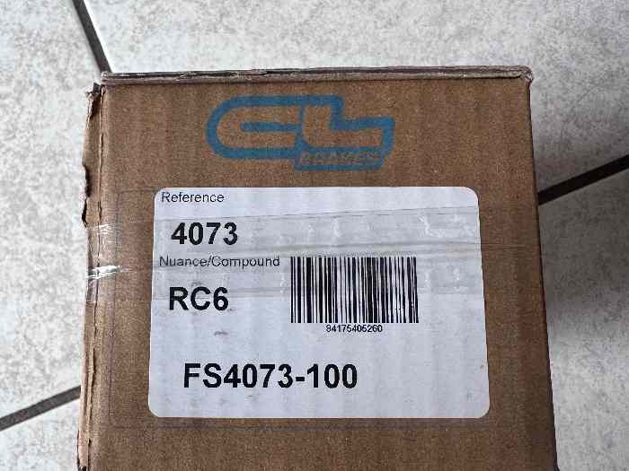 Plaquettes RC6 4073 206 rc 207 rc 307 0