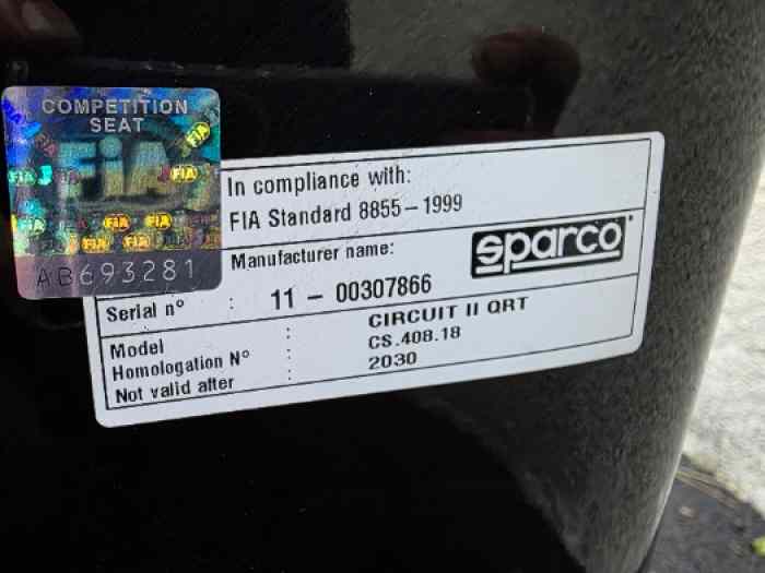 Baquet Sparco circuit 2 1