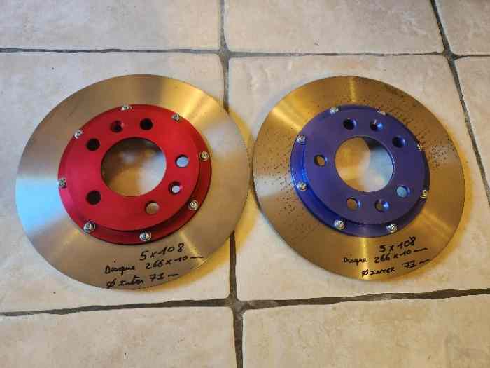 Disque arrière sur bol aluminium 5x108 266/10mm peugeot / Citroën 0