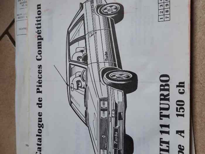 Fiche Technique R11 TURBO Groupe A 0