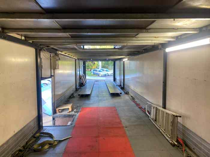 Semie remorque transport 6 véhicules + structure auvent 3