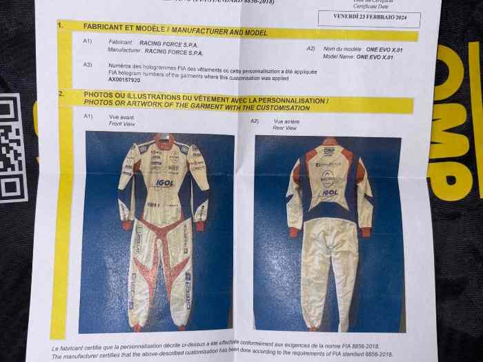 Combinaison Rallye Bonato 2