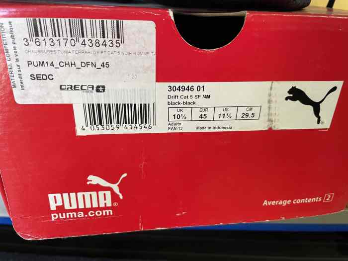CHAUSSURE PUMA LOGO FERRARI NEUVE 3