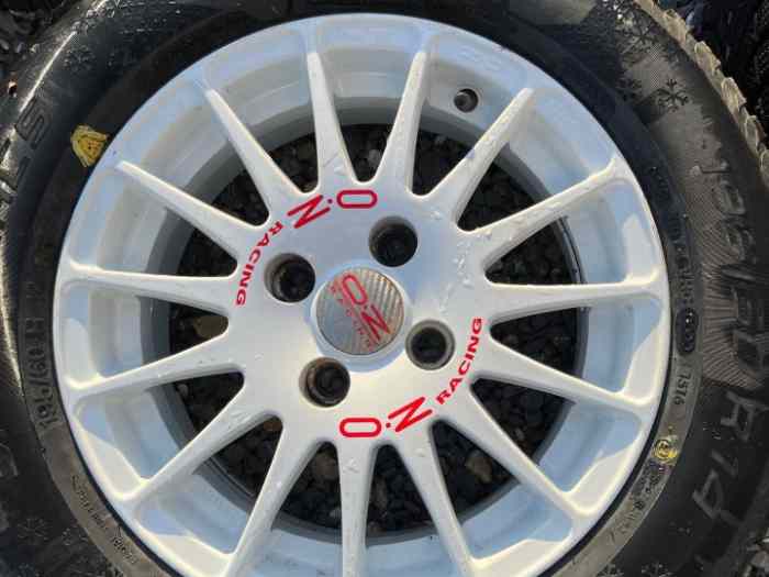 4 Jantes OZ Racing 14 pouces + 6 pneus