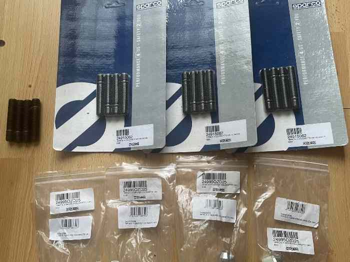 Ensemble de 16 Goujon de roue L 62mm 0