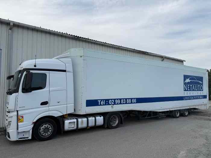 ENSEMBLE SEMI REMORQUE PORTE 6 VOITURES