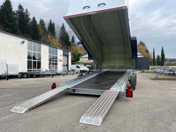 Remorque porte voiture fermée - neuve - en stock 2