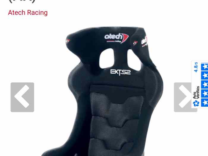 Siège baquet homologué