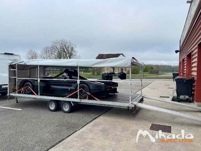 Remorque porte voiture fermée DELBERG 2