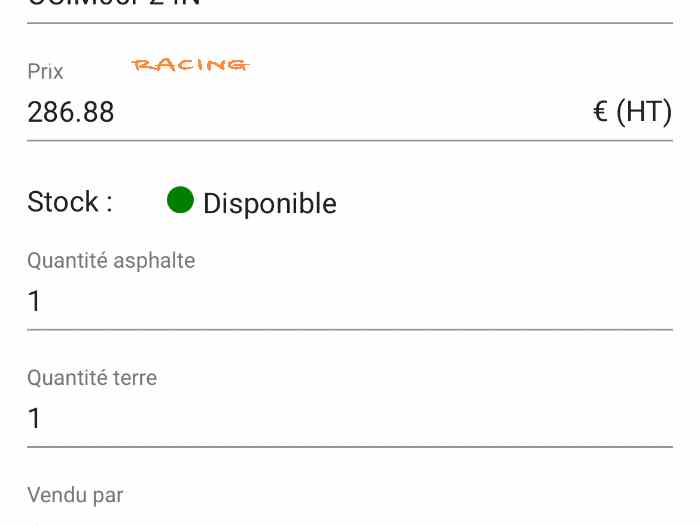 Pièce Clio rally3 / rally4 / rally5 1