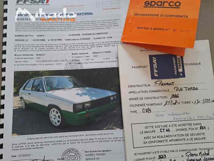 RENAULT R11 TURBO 180 cv VHC Gr. AJ2 D5 4