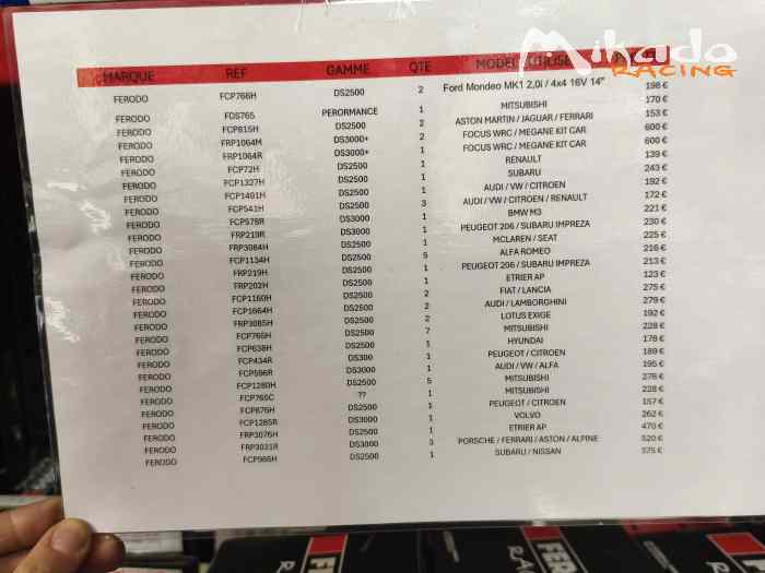 Gros lot de Plaquette Ferodo et diverses marques 0