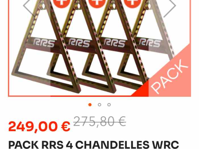 Kit chandelles WRC RRS neuf 1