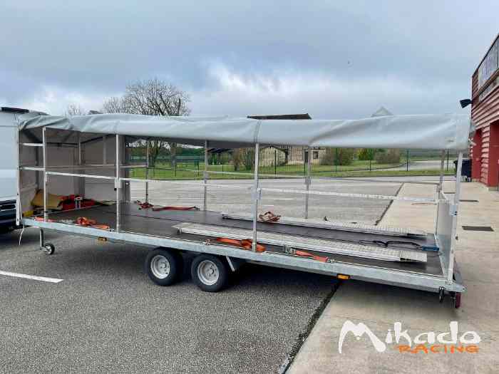 Remorque porte voiture fermée DELBERG