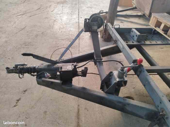 Remorque plateau porte voiture double essieux 2