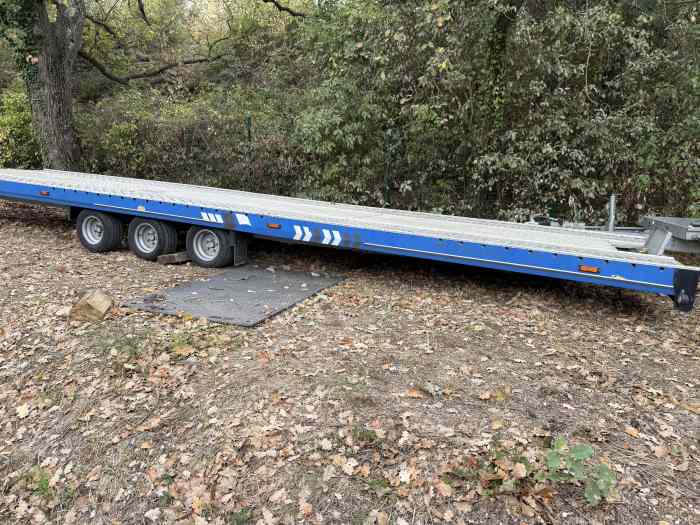 Remorque Porte voiture TA-NO 3 essieux 10m de long 1