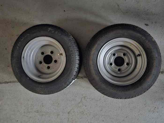 Jantes remorque 195 50 r10C 1