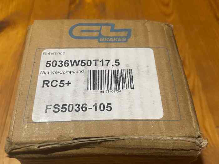 Plaquettes de frein CL Brakes RC5+ neuf , référence 5036W50T17,5 0