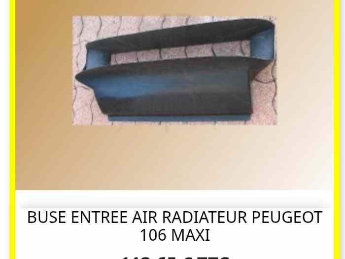 Buse radiateur 106