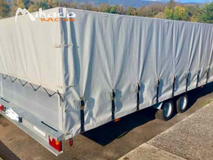 Remorque porte voiture fermée DELBERG 3