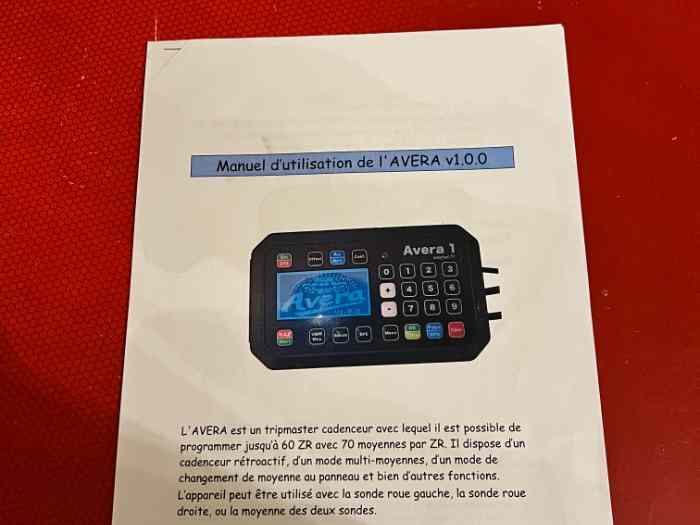 Tripmaster cadenceur WAYTEC AVERA1 Rallye de régularité VHRS/VMRS 3