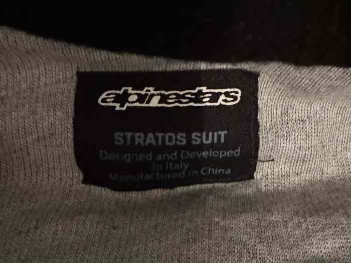 COMBINAISON PILOTAGE ALPINESTARS STRATOS GRIS ARGENT 2