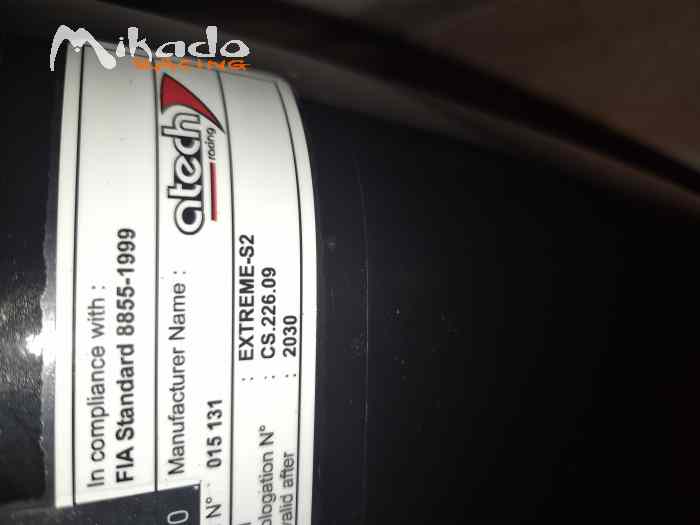 Baquet homologué 2030 2