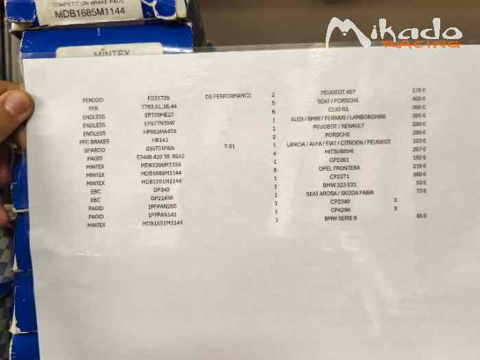 Gros lot de Plaquette Ferodo et diverses marques 1