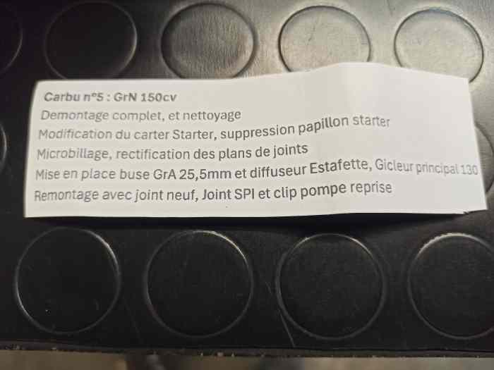 Carburateur R 5 gt turbo Maxi gr N 2