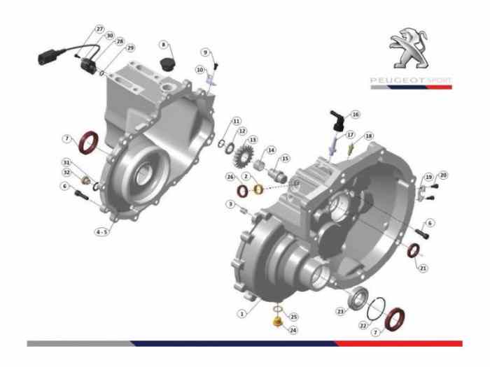 Toutes pièces de boites 208 R2 4
