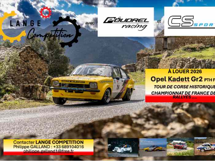 A LOUER OPEL Kadett GTE Gr2 par LANGE ...