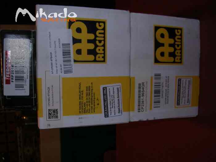 Etriers AP racing et plaquettes homologués VHC 1